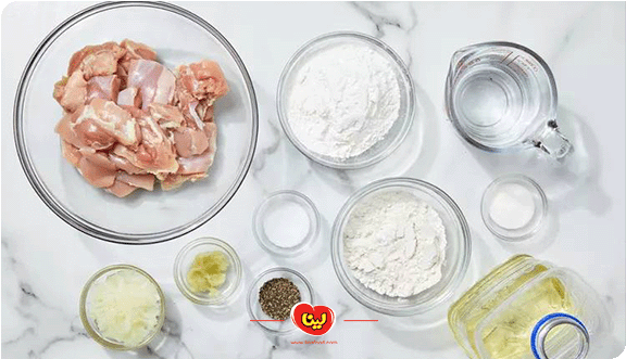 مرغ سوخاری با پودر کرانچی