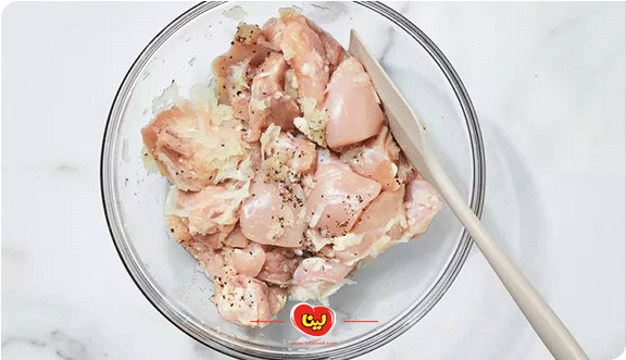 مرغ سوخاری با پودر کرانچی