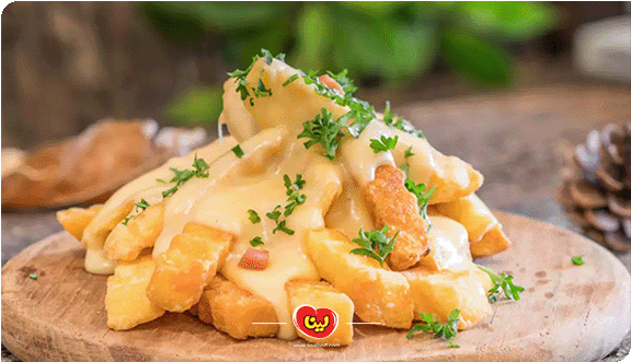 دستور تهیه چیپس و پنیر با سس بشامل