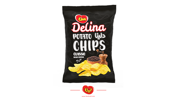 چیپس فلفل سیاه برند دلینا