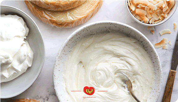 کیک نارگیلی با ویفر