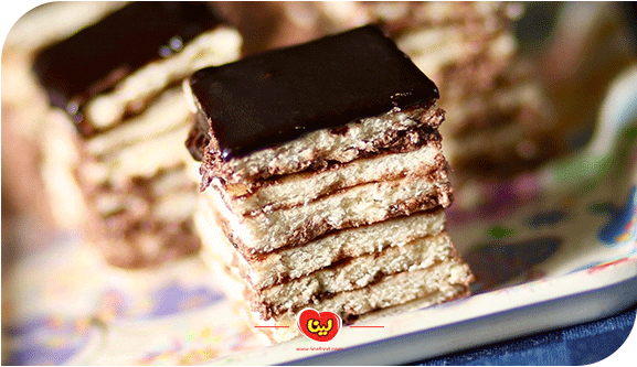 کیک یخچالی با ویفر