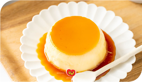 دسر کارامل با ویفر