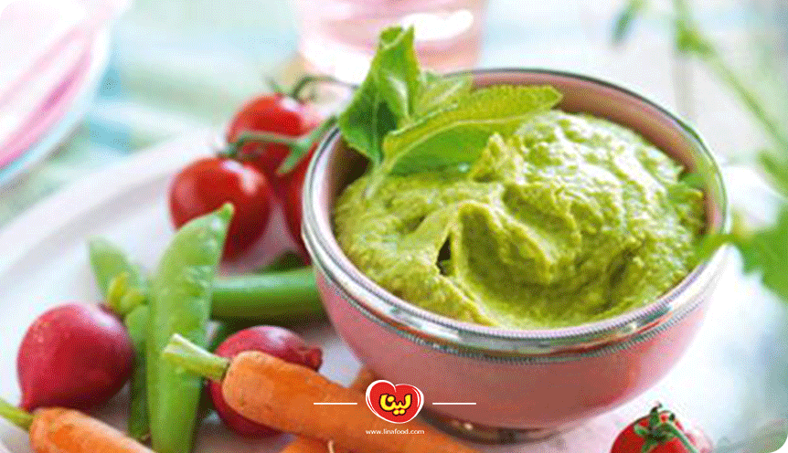 مراحل طرز تهیه دیپ نخودفرنگی