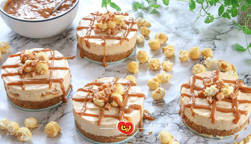 طرز تهیه چیزکیک کاراملی با بیسکویت پتی بور