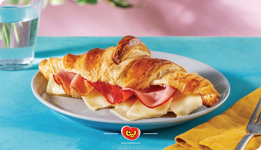 طرز تهیه کروسان ژامبون