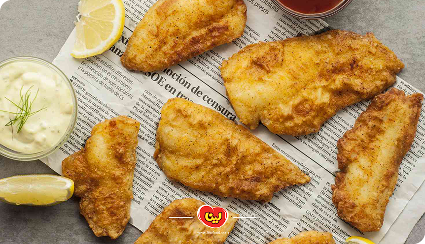 طرز تهیه ماهی سوخاری با چیپس