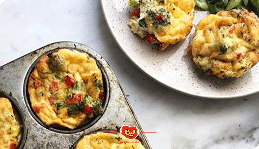 طرز تهیه مافین قارچ و پنیر ساده