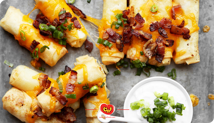 طرز تهیه اسپرینگ رول سیب زمینی