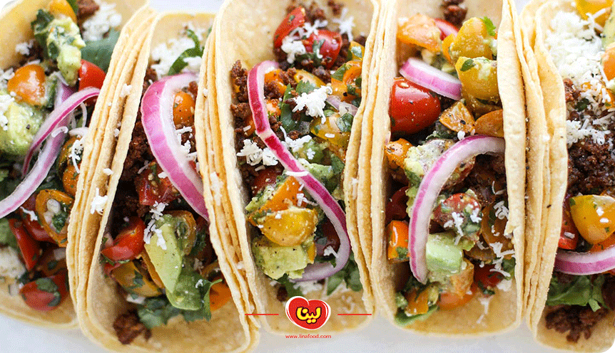 طرز تهیه تاکو گوشت مکزیکی