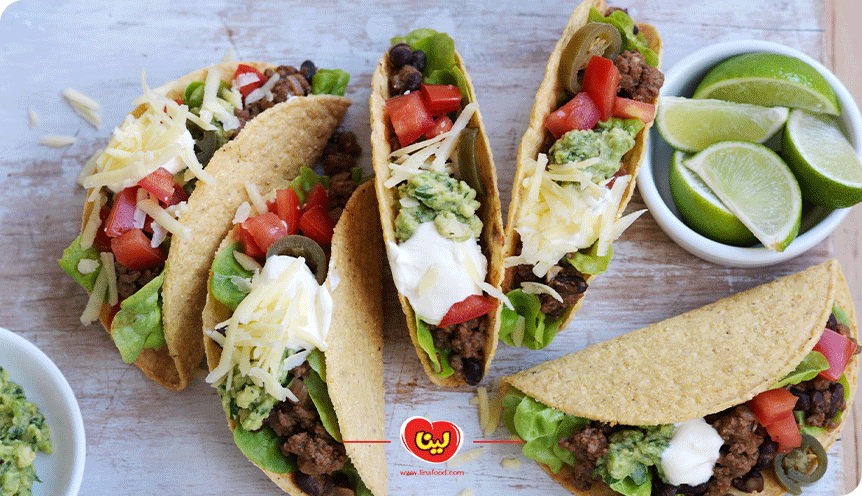 طرز تهیه تاکو گوشت مکزیکی
