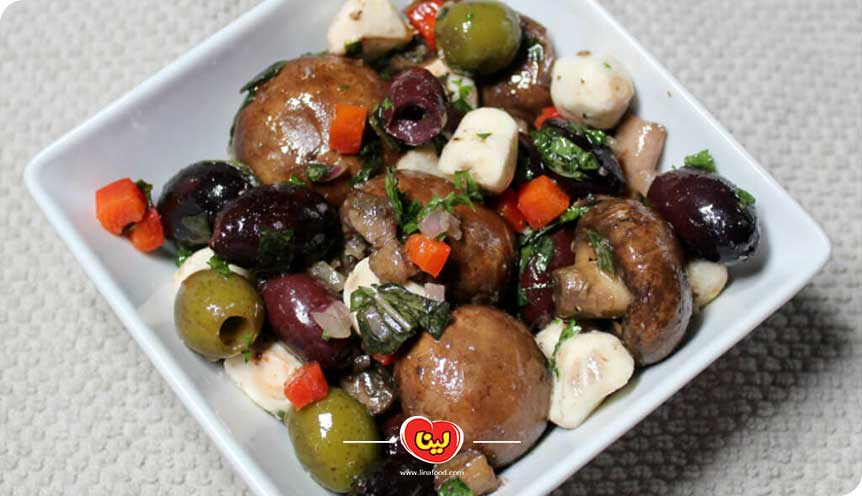 طرز تهیه ترشی قارچ و زیتون