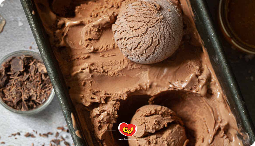 طرز تهیه بستنی دارک چاکلت خانگی