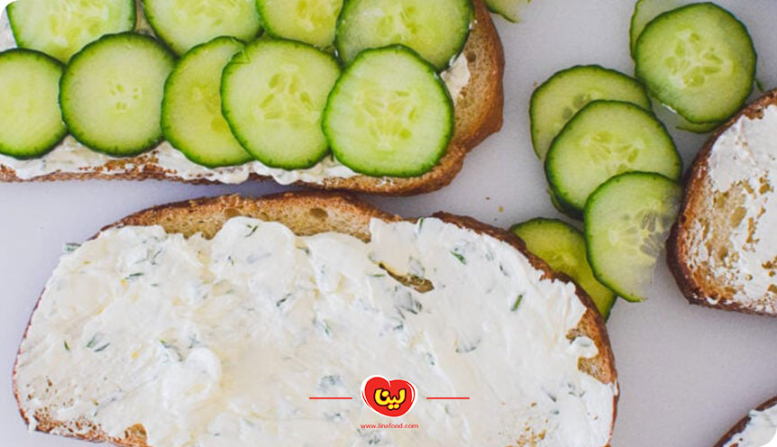 طرز تهیه تست پنیر و خیار