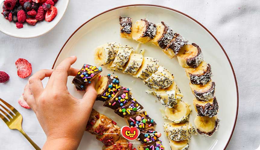 طرز تهیه رول سوشی موز با نان لواش