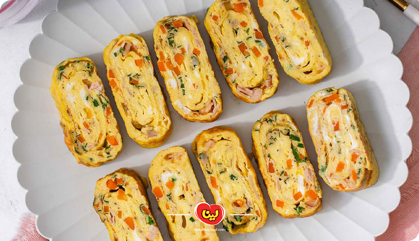 مراحل تهیه رولت تخم مرغ