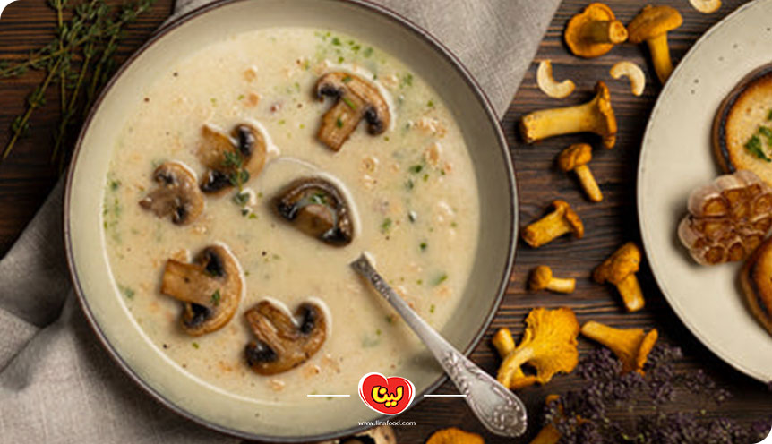 طرز تهیه سوپ قارچ و بادام هندی