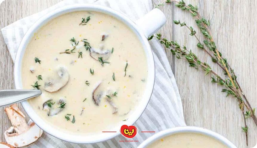 طرز تهیه سوپ قارچ و بادام هندی