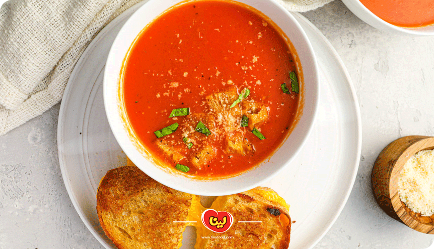 طرز تهیه سوپ گوجه ایتالیایی