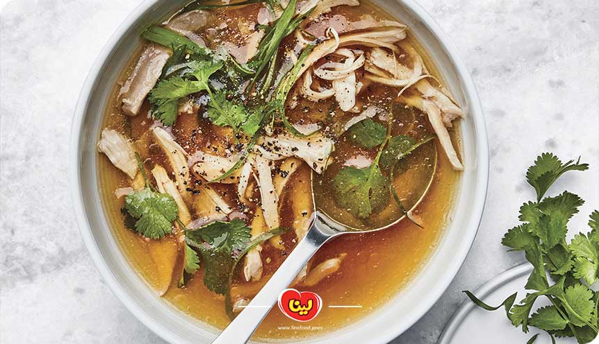 طرز تهیه سوپ زنجبیل و قارچ با نودل