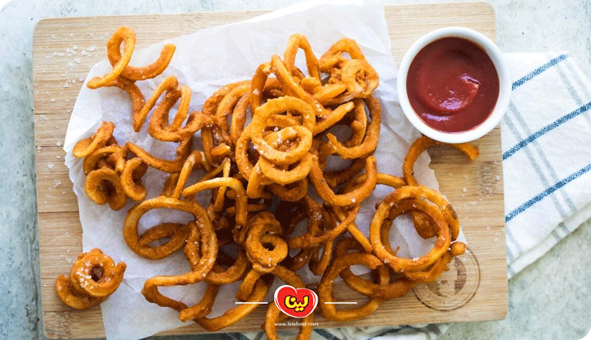 طرز تهیه سیب‌زمینی پفکی مارپیچی