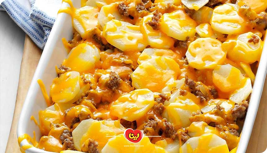 طرز تهیه سوسیس سیب‌زمینی تنوری