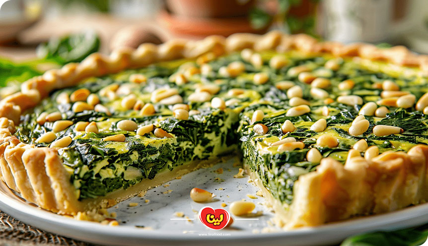 طرز تهیه کیش سبزیجات پنیری