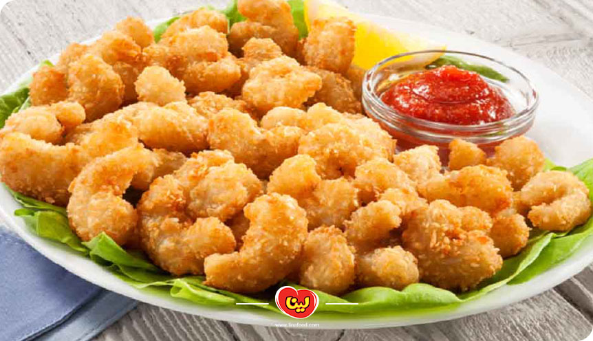 میگو سوخاری با خمیر بنیه